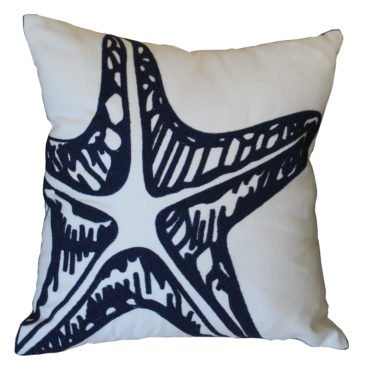 Blue Starfish Cushion Cover