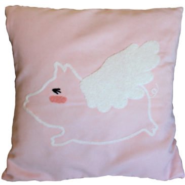 Flying Pig Cushion Cover