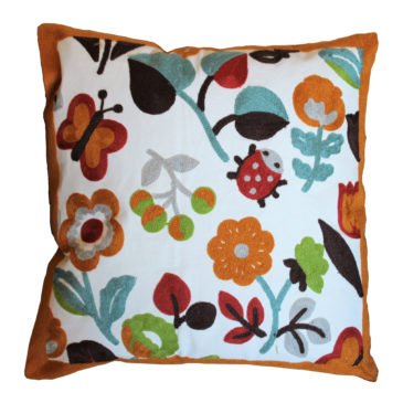 Lady Bug & Butterfly Cushion Cover