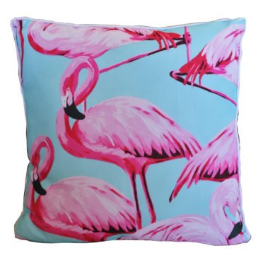 Wild Flamingos Cushion Cover