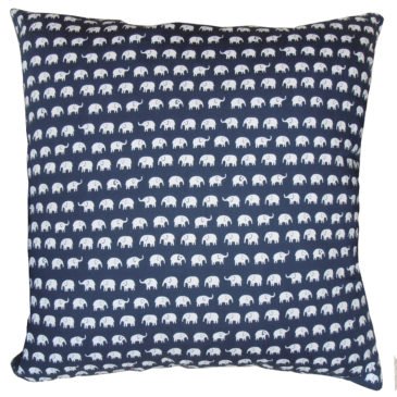 Elephant Lineup Cushion Cover