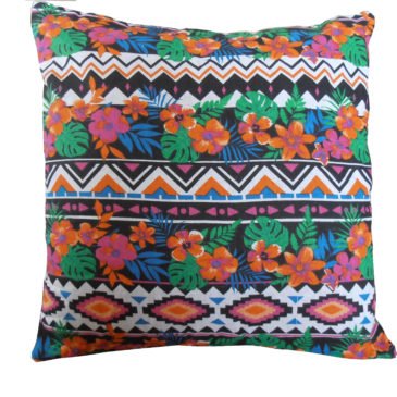 Aztec Flowers Cushion Cover