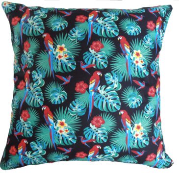Macaw and Hummingbird Cushion Cover